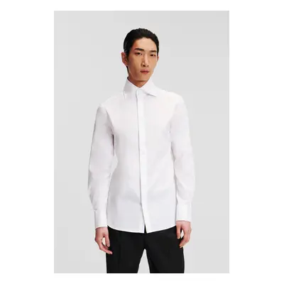 Košile karl lagerfeld klassik karl collar shirt white