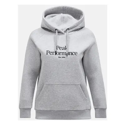 Mikina peak performance w original hood med grey mel