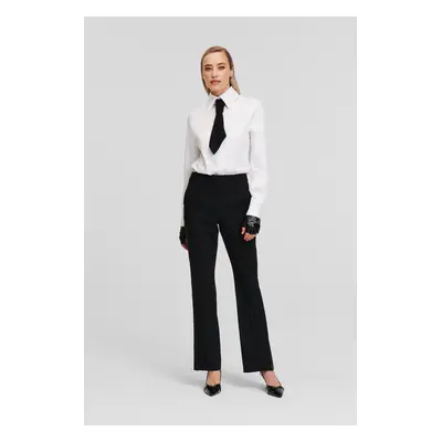 Kalhoty karl lagerfeld tailored pants black