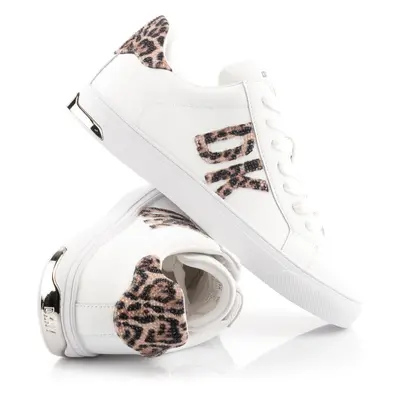 Tenisky dkny abeni - lace up on s wht/natural