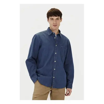 Košile camel active longsleeve shirt dark indigo