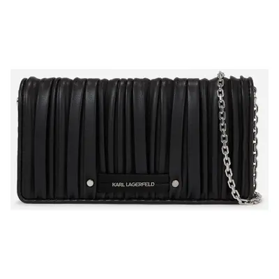 Peněženka karl lagerfeld k/kushion crossbody wallet black