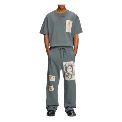 Tepláky diesel p-martyans-dd trousers grey