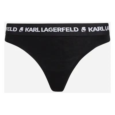 Spodní prádlo karl lagerfeld logo thong 3-pack black