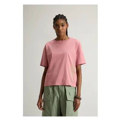 Tričko woolrich graphic tee dry rose