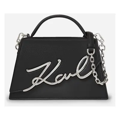 Crossbody karl lagerfeld k/signature 2.0 md crossbody black/nickel