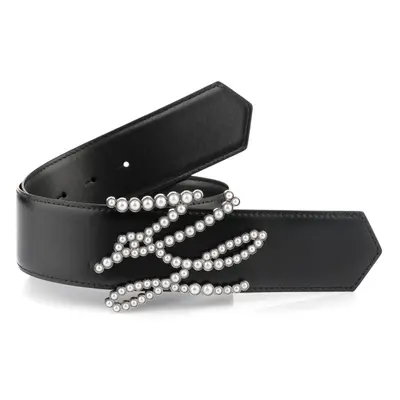 Opasek karl lagerfeld k/autograph spec pearl belt h5 black