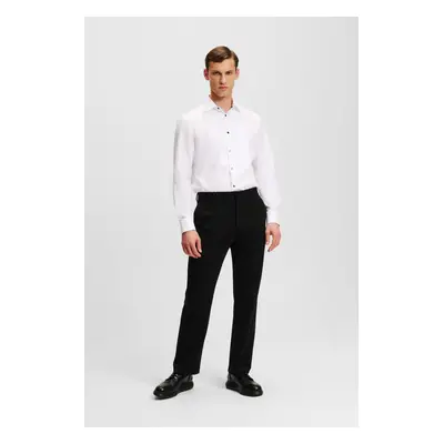 Kalhoty karl lagerfeld tailored punto pants black