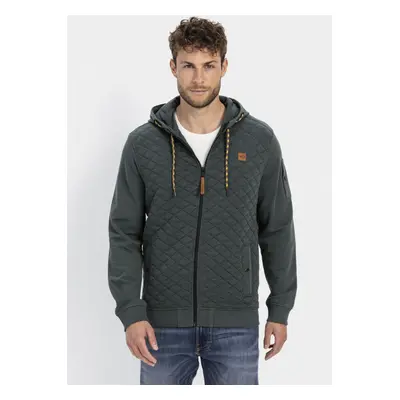 Mikina camel active sweatjacket hood pine green