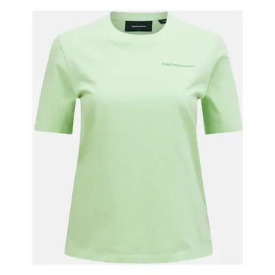 Tričko peak performance w original small logo tee vivid green