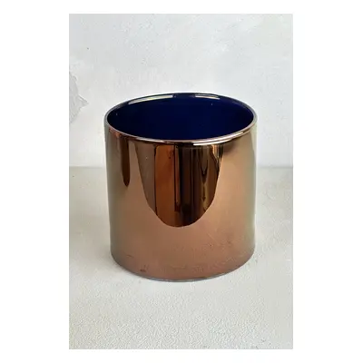 Svícen dekocandle vel.m 12x12 cm copper