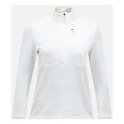 Mikina peak performance w trail polartec half zip offwhite