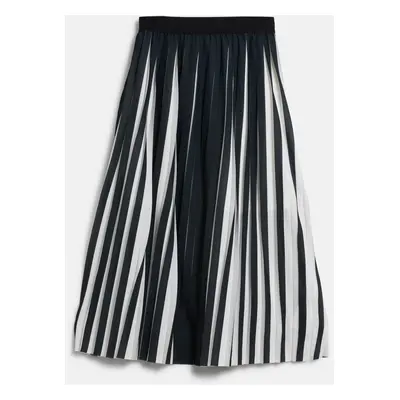 Sukně karl lagerfeld commercial pleated skirt black/white