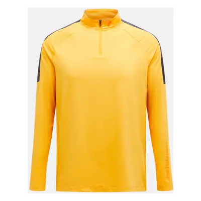 Mikina peak performance m half zip baselayer blazing orange