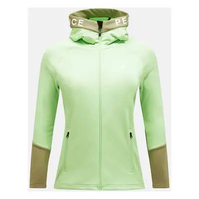 Mikina peak performance w rider zip hood vivid green