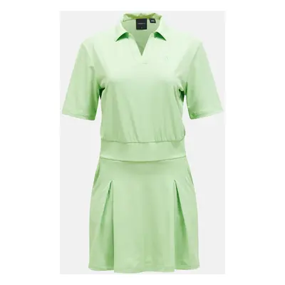 Šaty peak performance w pleated dress vivid green