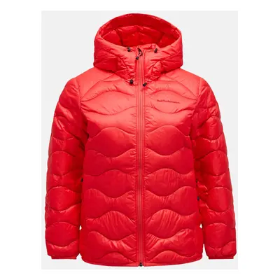 Bunda peak performance w helium down hood jacket brilliant red/black