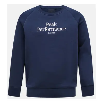 Mikina peak performance jr original crew blue shadow