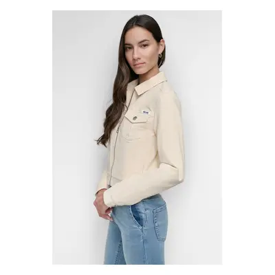 Bunda dkny cord frnt zip jacket sand