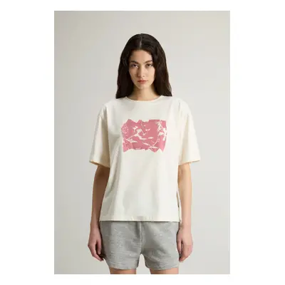 Tričko woolrich graphic tee jet stream leaf