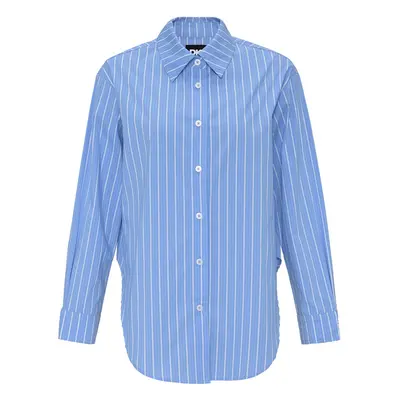 Košile dkny long sleeve shirt wi lt bl/wh stripes