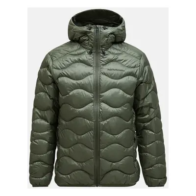 Bunda peak performance m helium down hood jacket pine needle