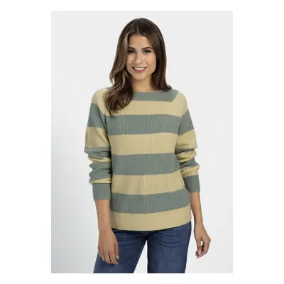 Svetr camel active knitwear pine green