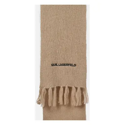 Šála karl lagerfeld k/essential knit scarf cement