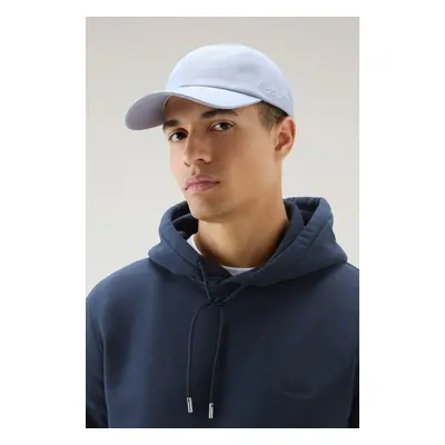 Kšiltovka woolrich unisex logo baseball cap blue grey