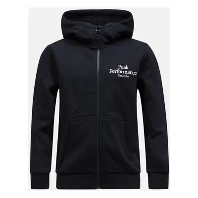 Mikina peak performance jr original zip hood black