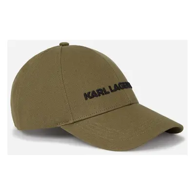 Kšiltovka karl lagerfeld k/essential cap dusky green