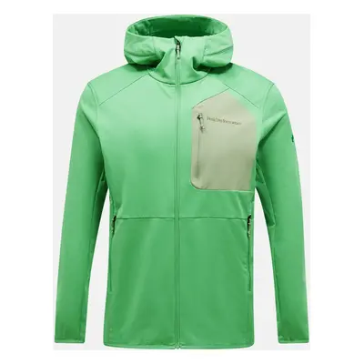 Mikina peak performance m utility light zip hood peppermint