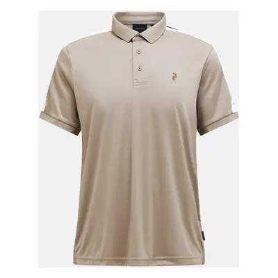 Polokošile peak performance m player polo avid beige