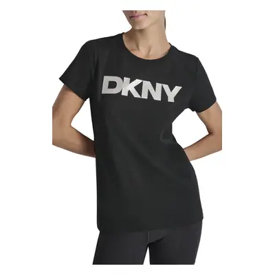 Tričko dkny expld lg crew nk tee black/silver