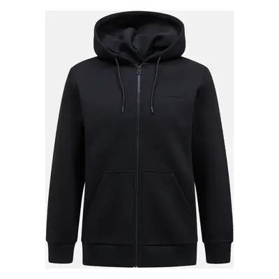 Mikina peak performance m original small logo zip black