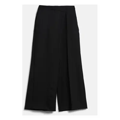 Kalhoty karl lagerfeld wrap pants black