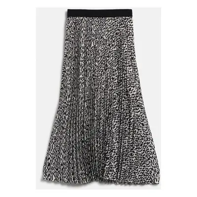 Sukně karl lagerfeld commercial pleated skirt blk-pristine mini geo aop