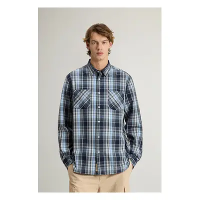 Košile woolrich madras shirt blue check