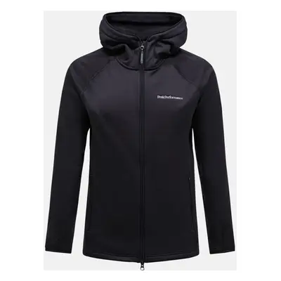 Mikina peak performance flo m chill light zip hood black