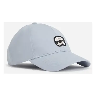 Kšiltovka karl lagerfeld ikon patch cap kentucky blue