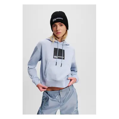 Mikina karl lagerfeld jeans klj regular logo hoodie eventide