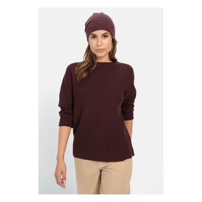 Svetr camel active knitwear plum fantasy