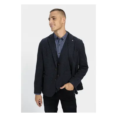 Sako camel active blazer night blue check