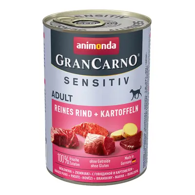 Animonda GranCarno Sensitiv čisté hovězí maso s bramborami 24x400g