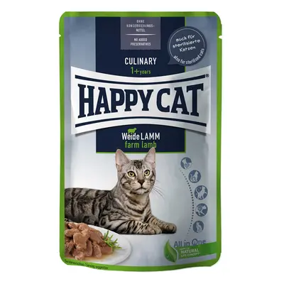 Happy Cat Tray Culinary Meat in Sauce jehněčí z pastvin 12 × 85 g