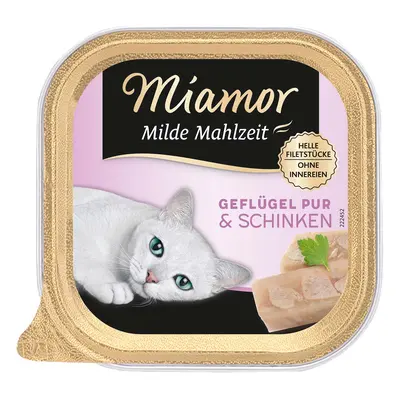 Miamor Milde Mahlzeit, čisté drůbeží a šunka 16 × 100 g