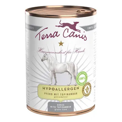 Terra Canis HYPOALLERGEN – koňské maso s topinambury, bez přídavku obilovin 12 × 400 g