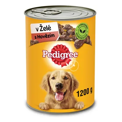 Pedigree Adult konzerva hovězí v želé 12 x 1200 g