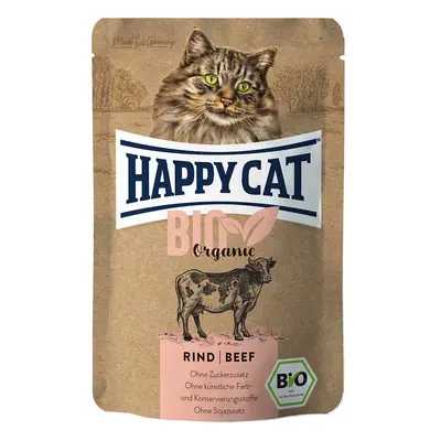 Happy Cat Bio Pouch hovězí 24 × 85 g