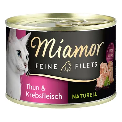 MIAMOR Feine Filets Naturelle, tuňák a krabí maso 24 × 156 g